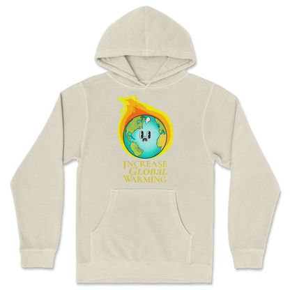 Independent Clothing Co. Hoodie Increase Global Warming in Ivory