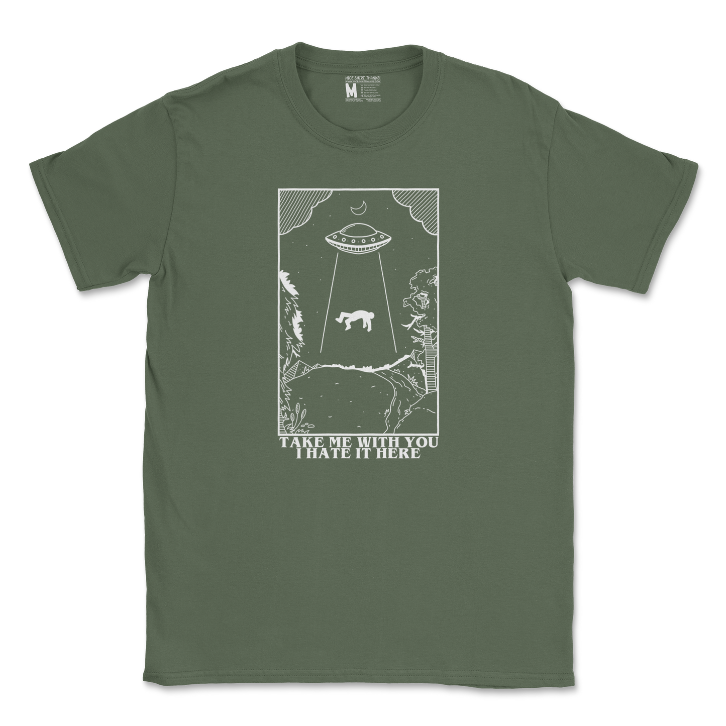 Gildan SoftStyle T-Shirt in Military Green