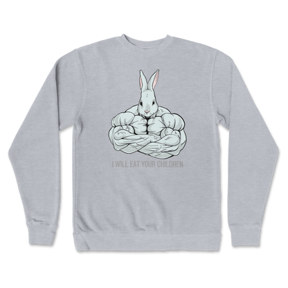 Independent Clothing Co. Crew Neck Scary Rabbit in GreyHeather