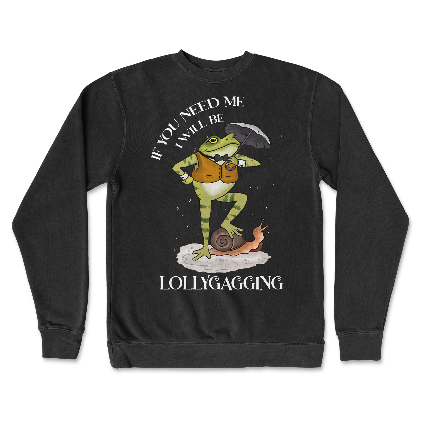 Independent Clothing Co. Crew Neck Lollygagging  in Black