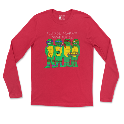 Gildan SoftStyle Long Sleeve Ninja Turtles in Red