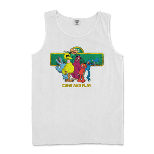 Comfort Colors Tank Top Cursed Sesame Street in White