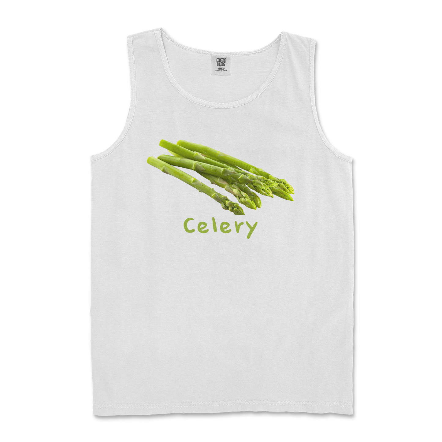 Comfort Colors Tank Top Celery in White