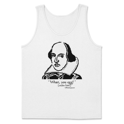 The Nice Shirt Tank Top Shakespeare Quote  in White