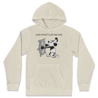 Independent Clothing Co. Hoodie God Wont Let Me Die in Ivory