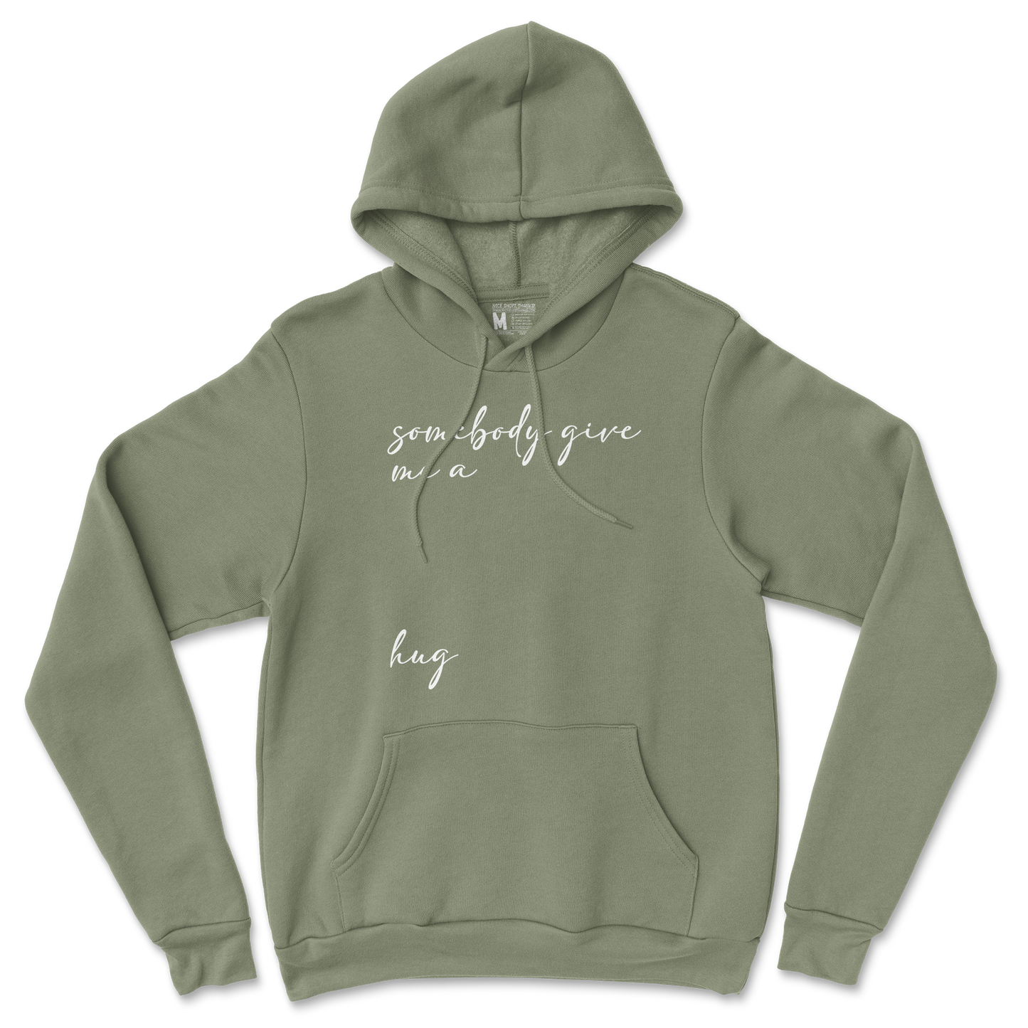 Gildan SoftStyle Hoodie Hug Me in Military Green