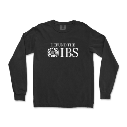 Comfort Colors Long Sleeve Defund The IBS in Black