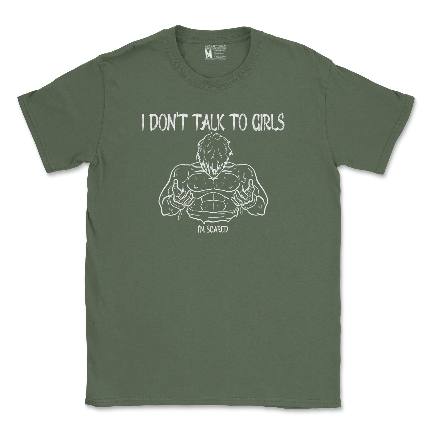 Gildan SoftStyle T-Shirt Gym Shirt in Military Green