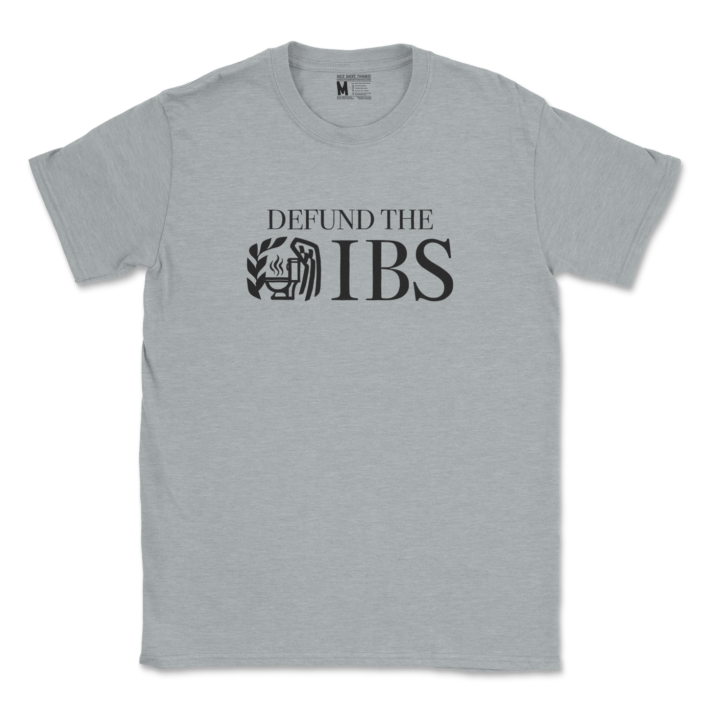 Gildan SoftStyle T-Shirt Defund The IBS in Sports Grey