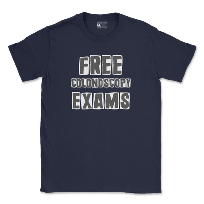 Gildan SoftStyle T-Shirt Free Colonoscopy Exams in Navy