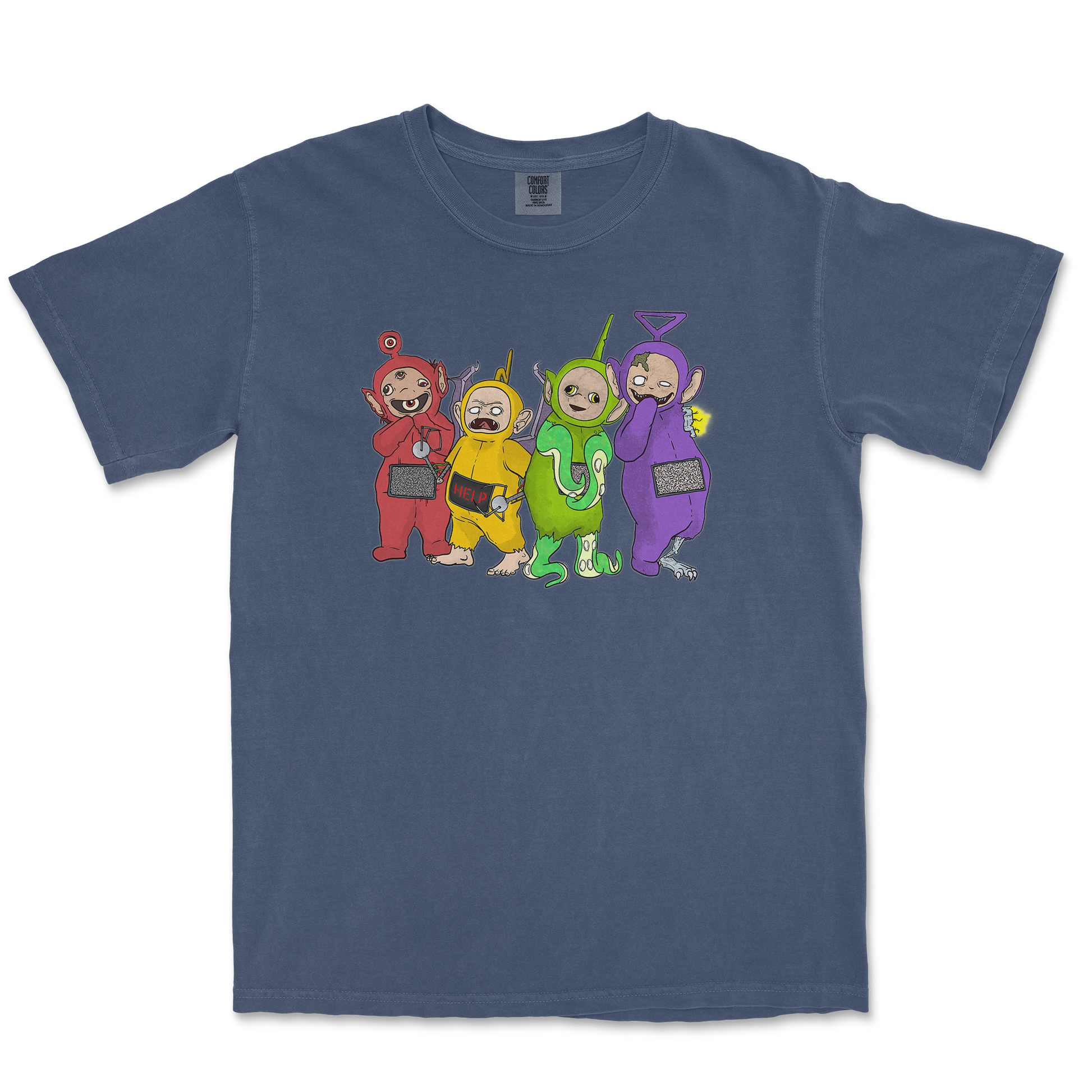 Comfort Colors T-Shirt Telatubbies in Midnight