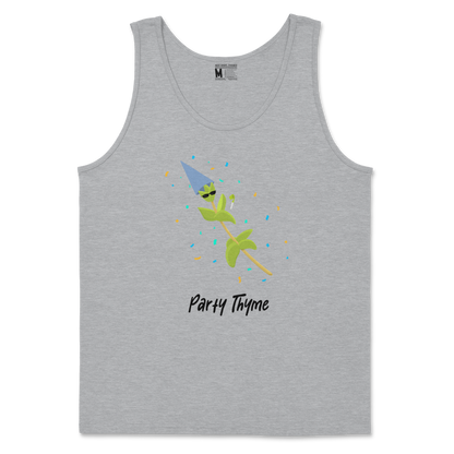 Gildan SoftStyle Tank Top Party Thyme in Sports Grey