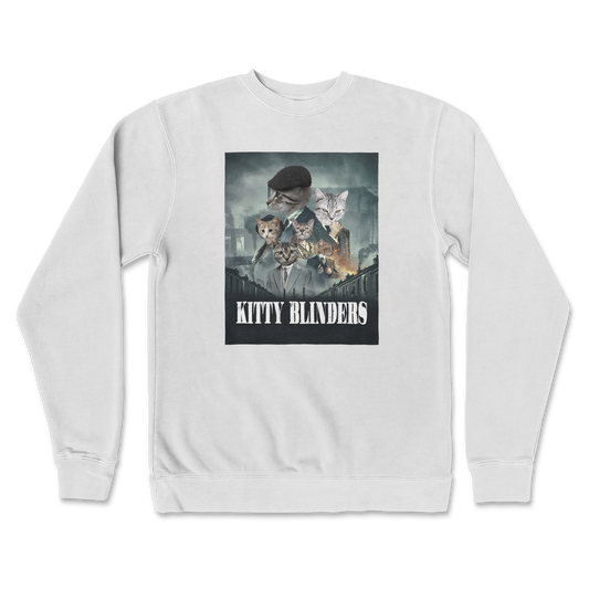 Independent Clothing Co. Crew Neck Kitty Blinders in White