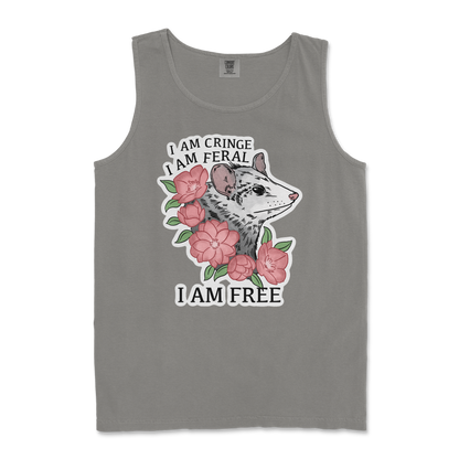 Comfort Colors Tank Top I Am Cringe  in Grey