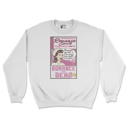 Gildan SoftStyle Crew Neck Romance is Dead in White