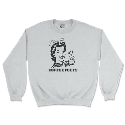 Gildan SoftStyle Crew Neck Coffee Poops  in Sports-Grey