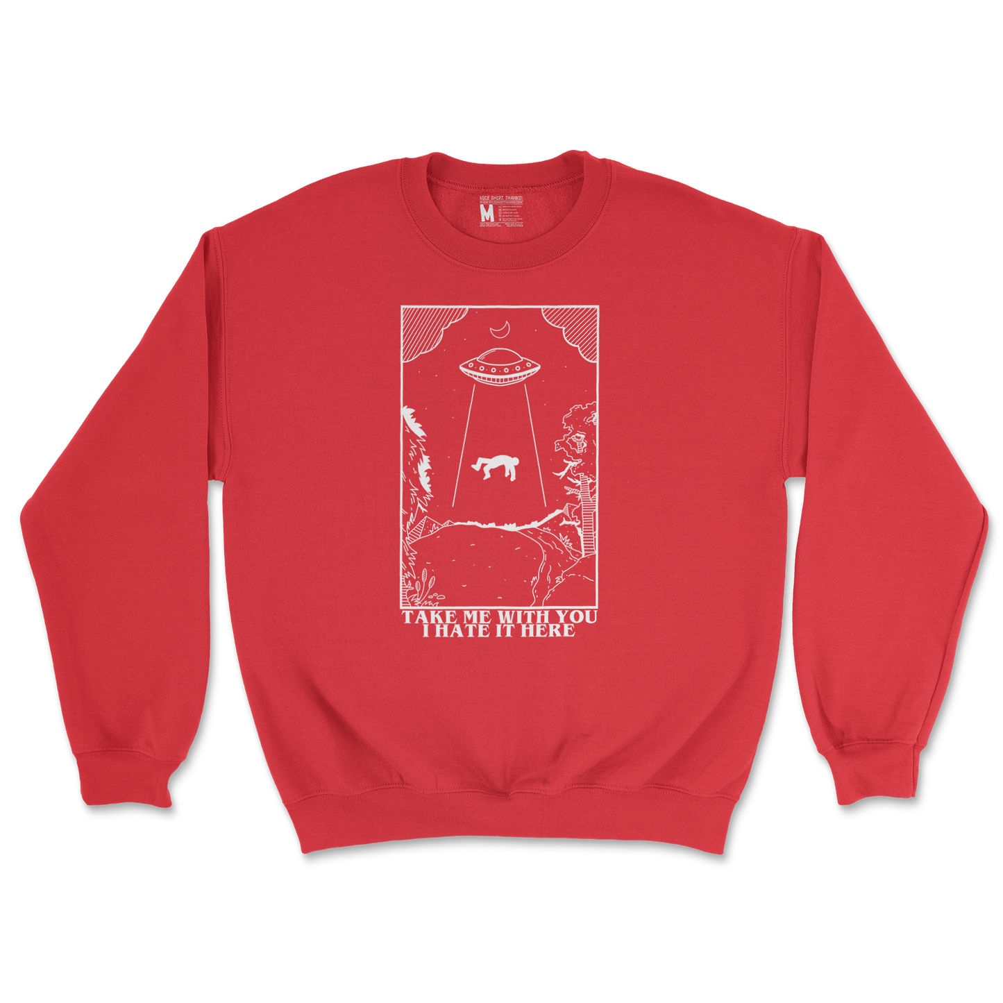 Gildan SoftStyle Crew Neck in Red