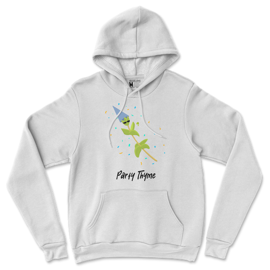 Gildan SoftStyle Hoodie Party Thyme in White