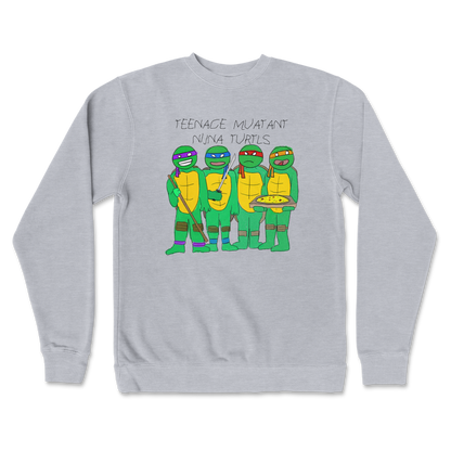 Independent Clothing Co. Crew Neck Ninja Turtles in GreyHeather