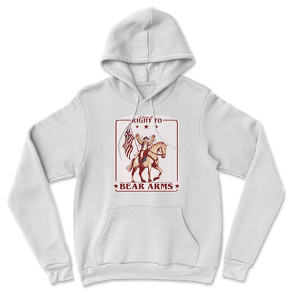 Heavy Blend Hoodie Right to Bear Arms in White