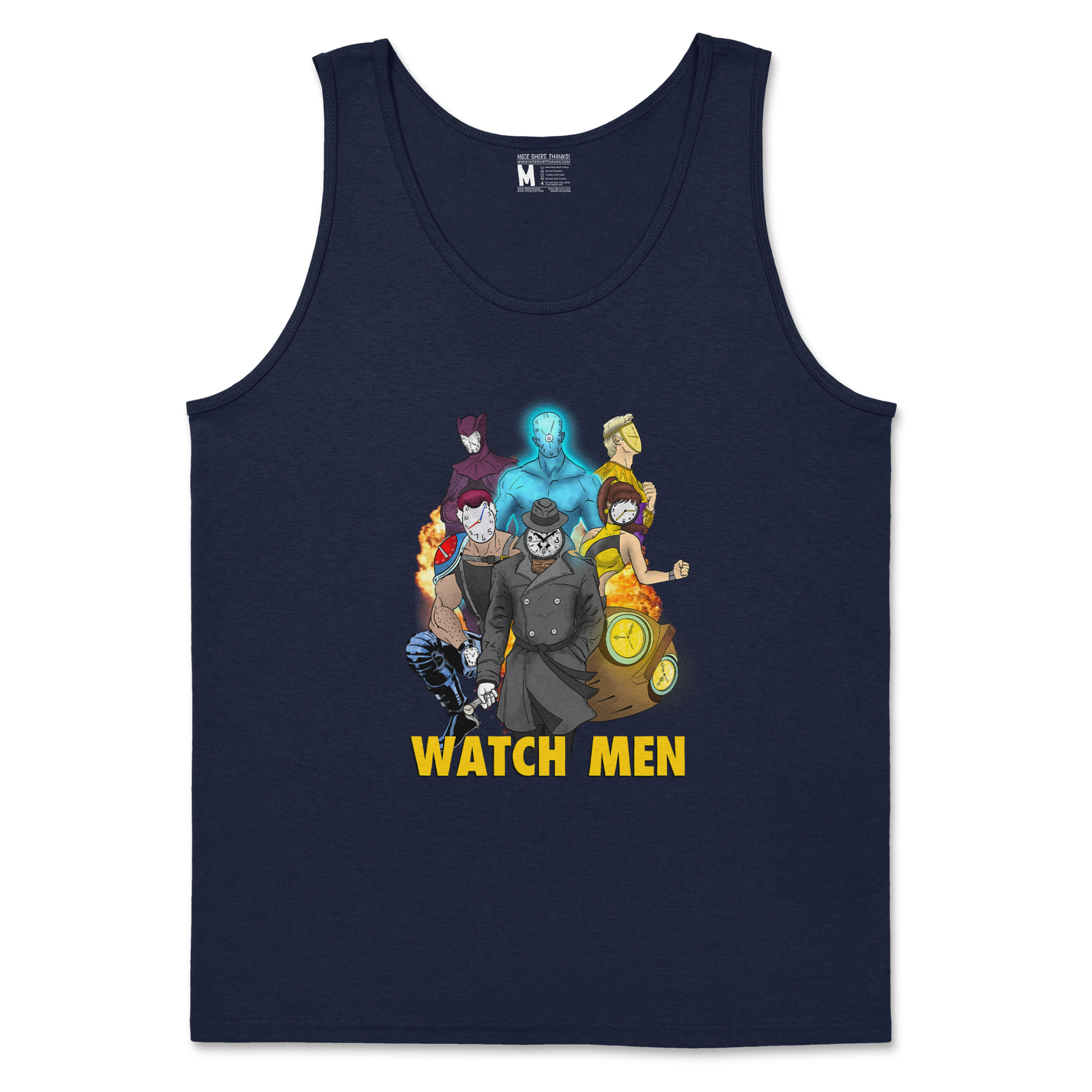 Gildan SoftStyle Tank Top Watch Men in Navy