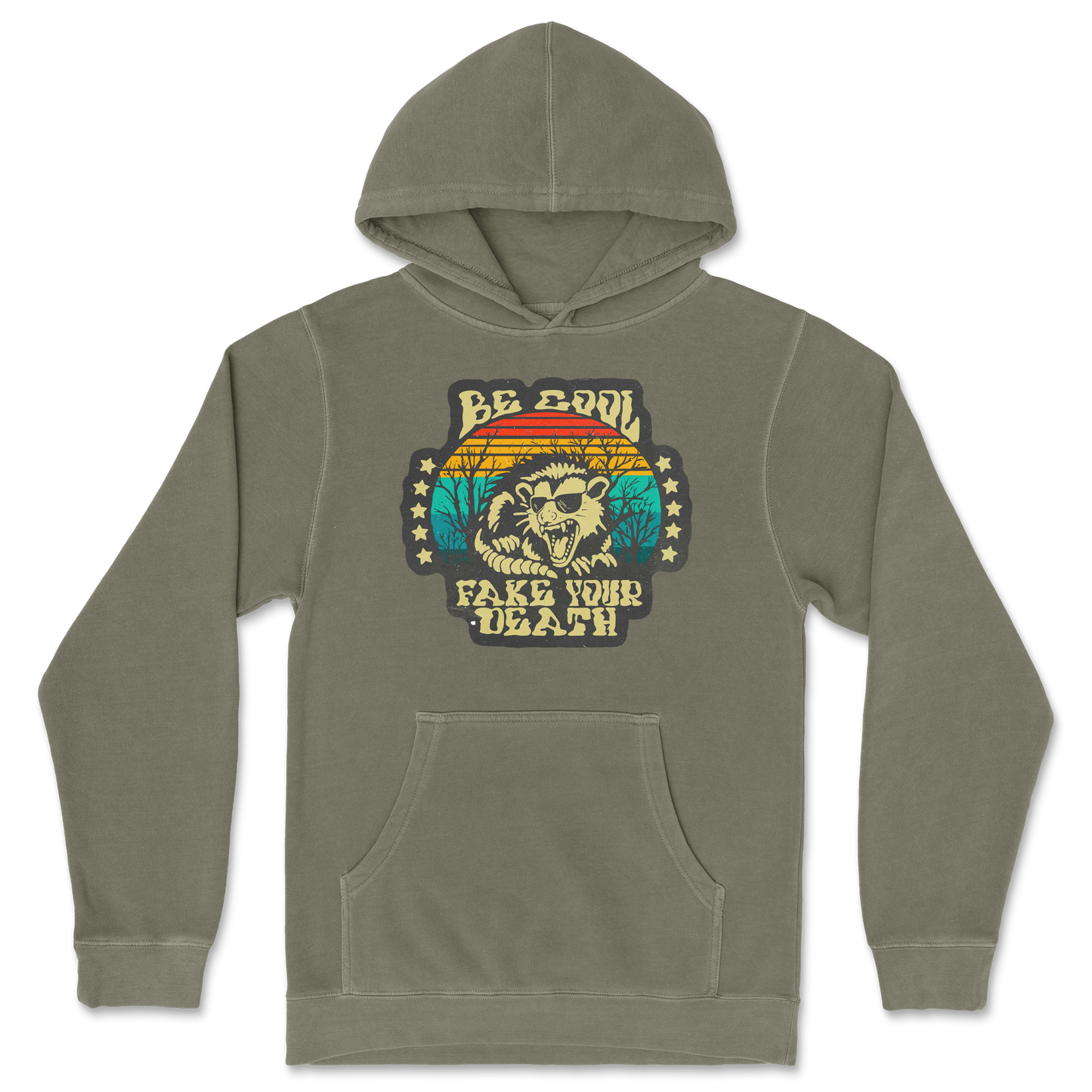 Independent Clothing Co. Hoodie Fake Your Death in Olive