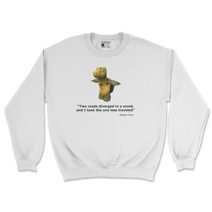 Gildan SoftStyle Crew Neck Robert Frost Quote in White