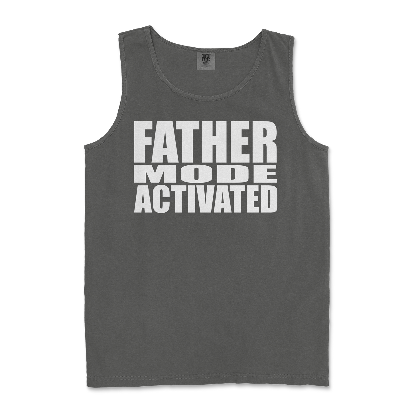 Comfort Colors Tank Top Father Mode Activated in Pepper