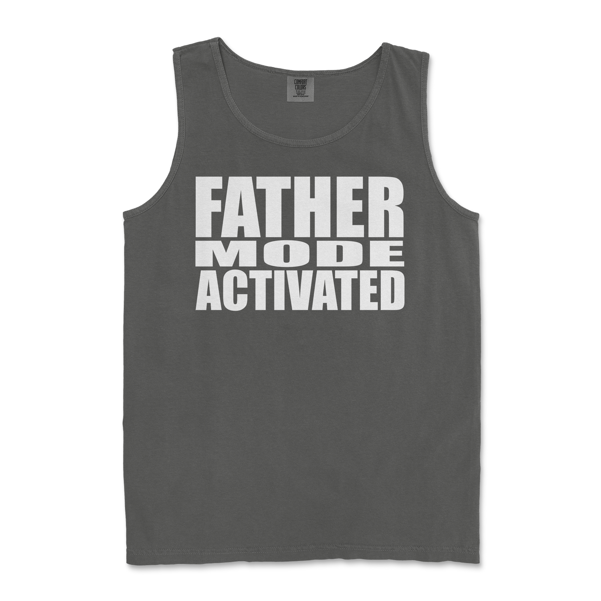 Comfort Colors Tank Top Father Mode Activated in Pepper