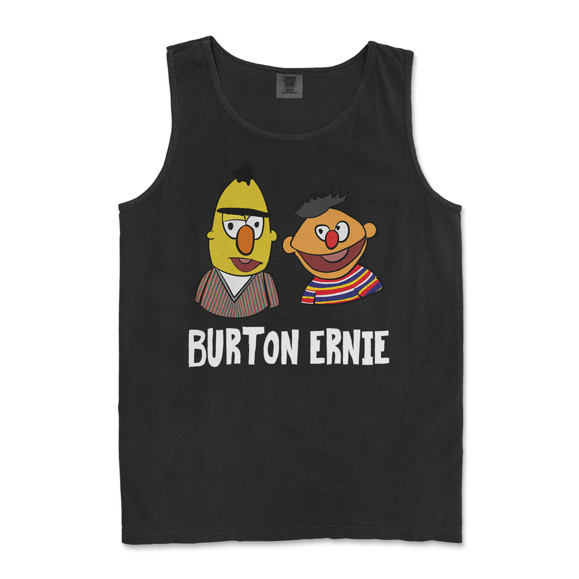 Comfort Colors Tank Top Burton Ernie in Black