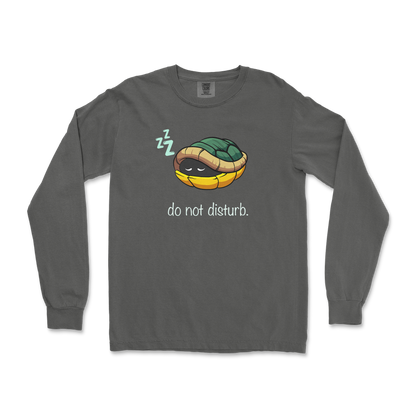 Comfort Colors Long Sleeve Sleepin Turtle in Pepper