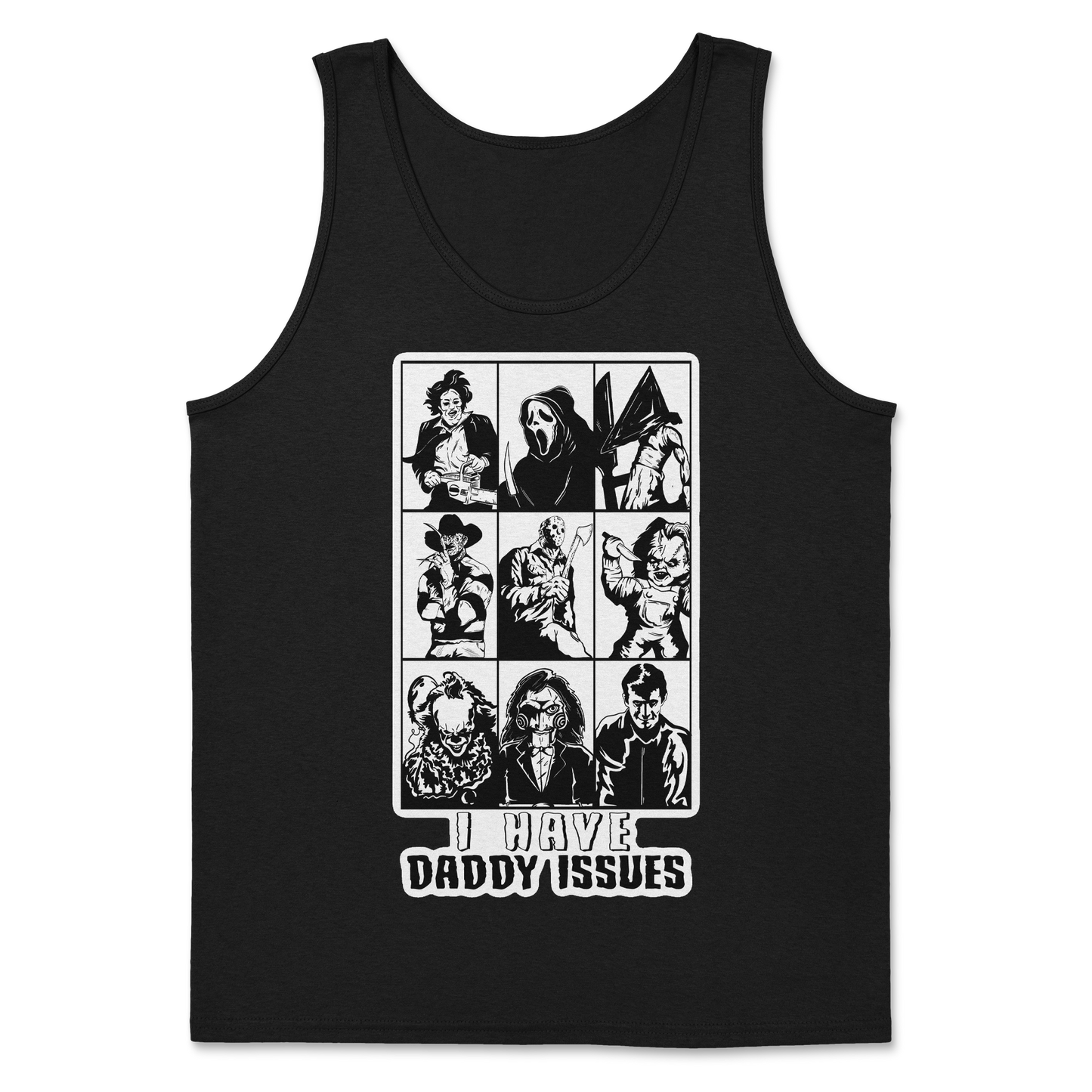 The Nice Shirt Tank Top Daddy Issues  in Black