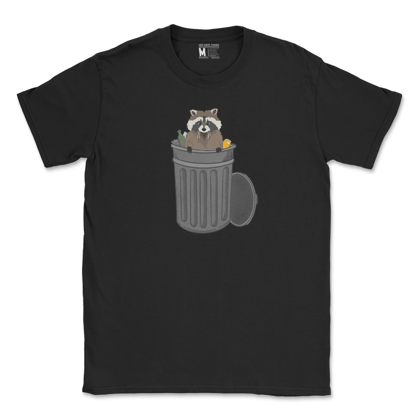 Gildan SoftStyle T-Shirt Trash Panda Enthusiast in Black