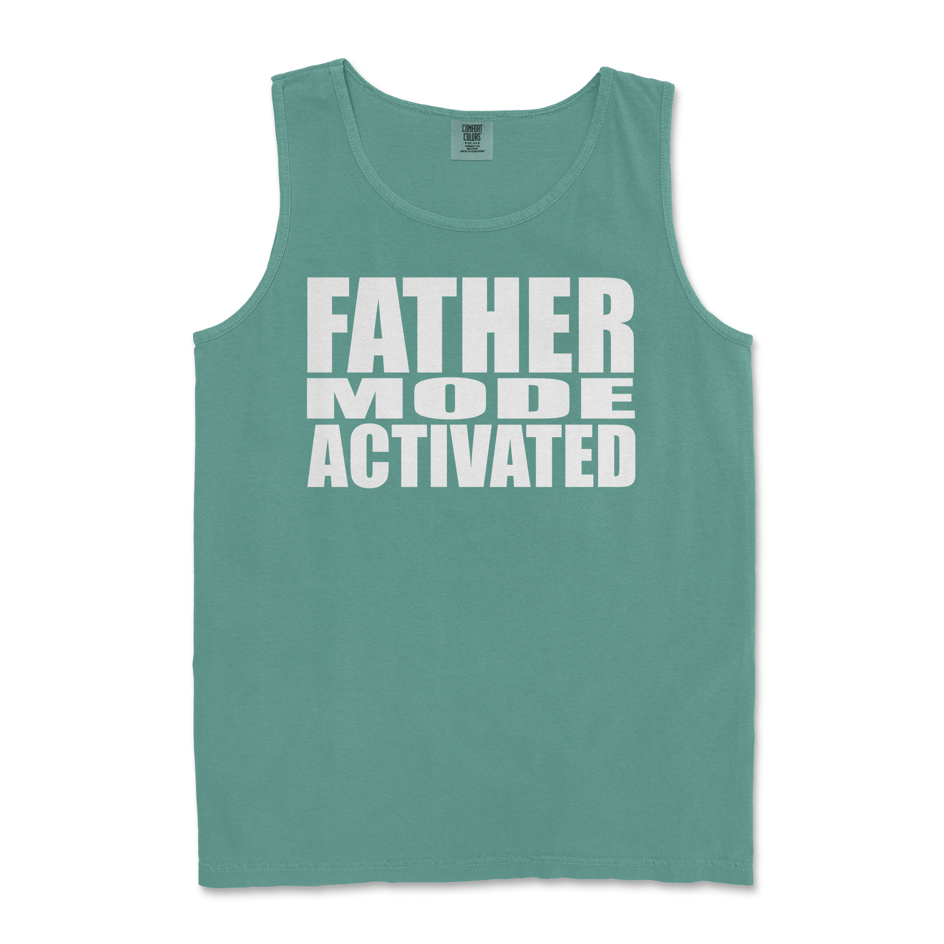 Comfort Colors Tank Top Father Mode Activated in LightGreen