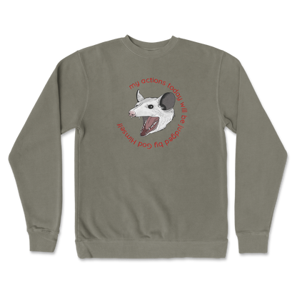 Independent Clothing Co. Crew Neck Judged By God in Army