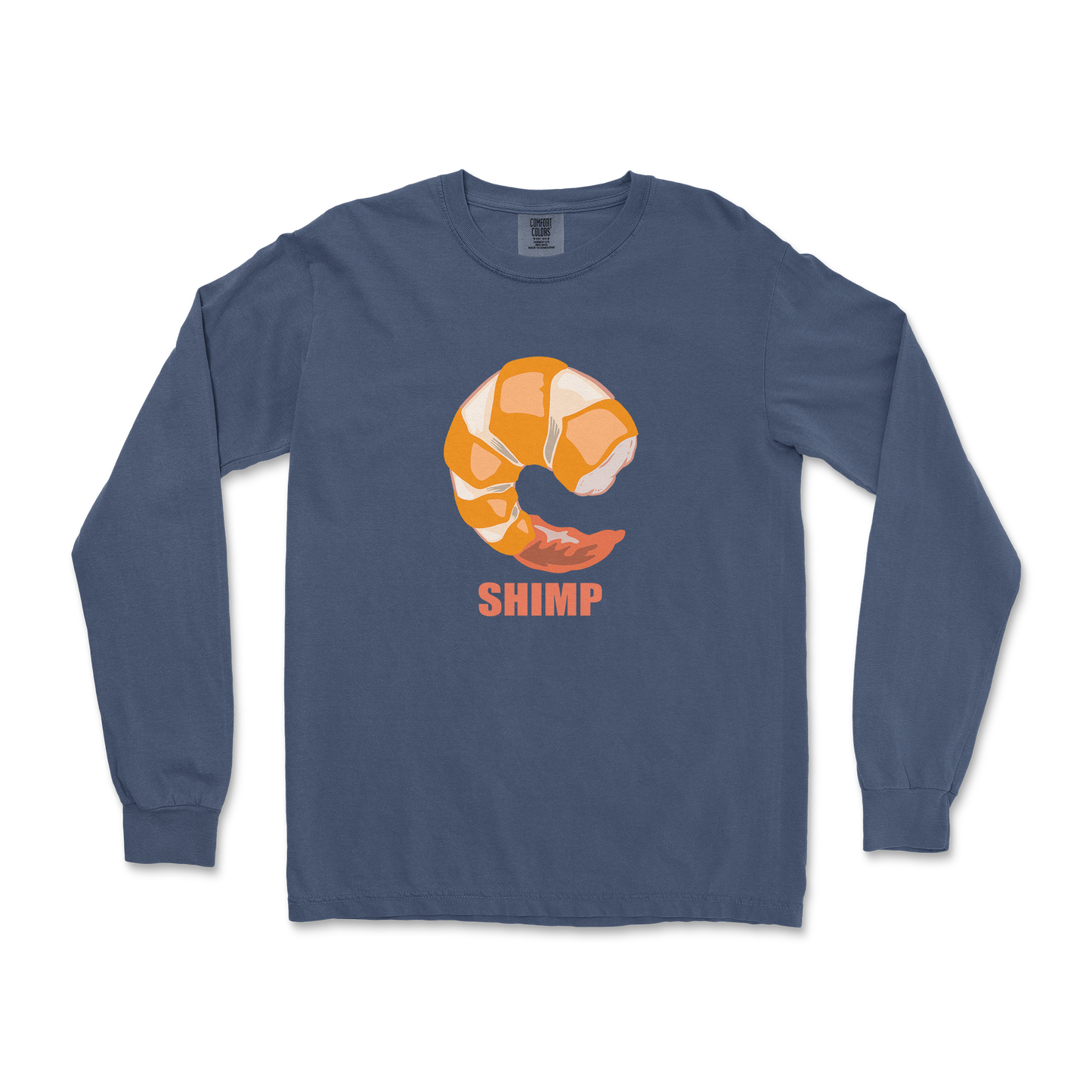 Comfort Colors Long Sleeve Shimp in Midnight