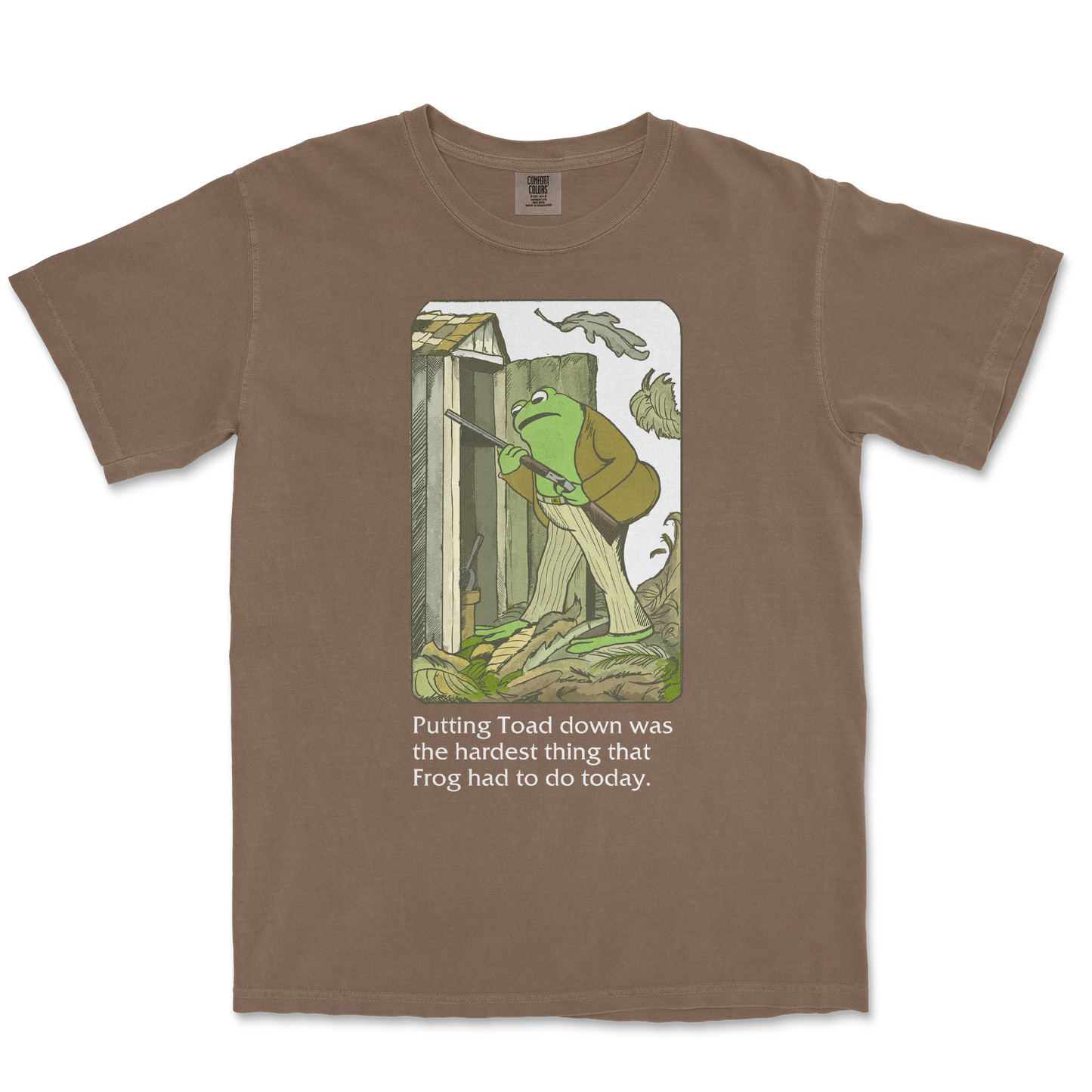 Comfort Colors T-Shirt Frog and Toad  in Espresso