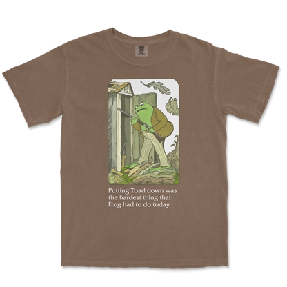 Comfort Colors T-Shirt Frog and Toad  in Espresso