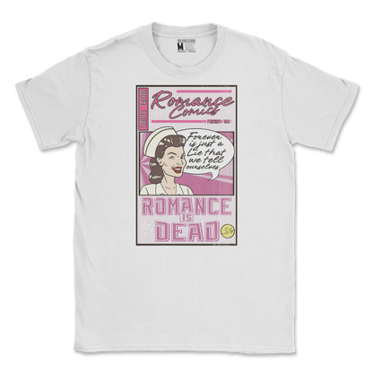 Gildan SoftStyle T-Shirt Romance is Dead in White