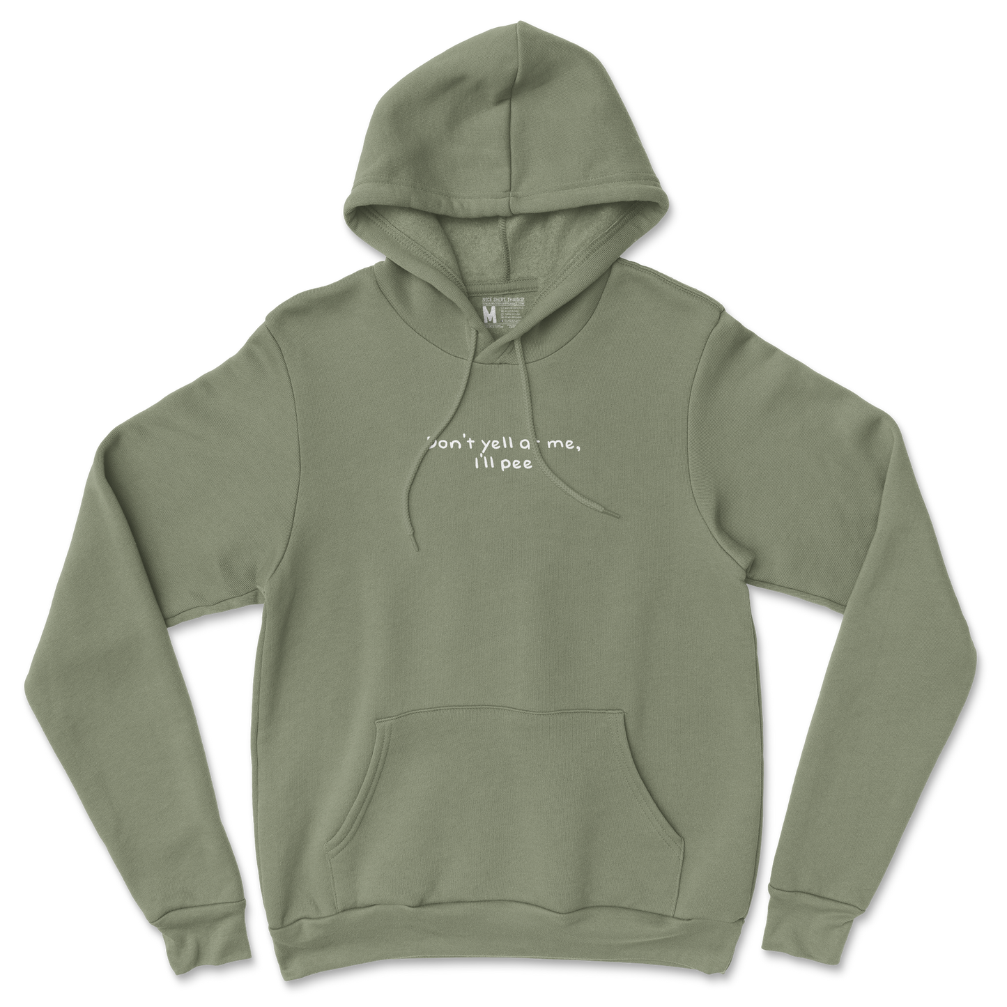 Gildan SoftStyle Hoodie Dont Yell in Military Green