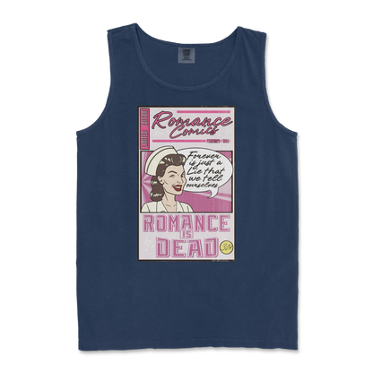 Comfort Colors Tank Top Romance is Dead in True-Navy