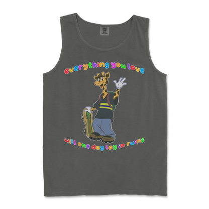 Comfort Colors Tank Top Jerry the Giraffe in Pepper