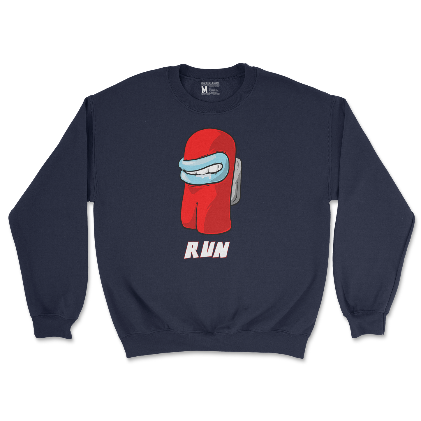 Gildan SoftStyle Crew Neck Sussy Man Child in Navy