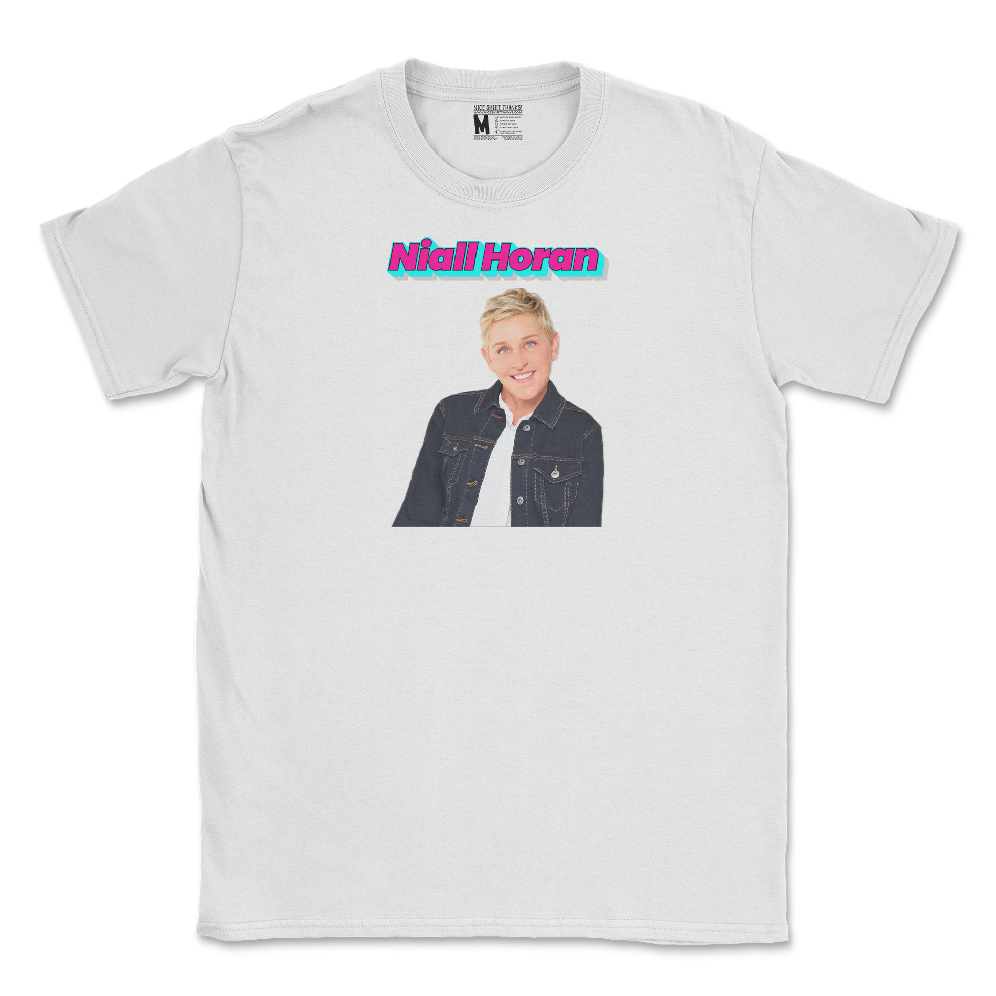 Gildan SoftStyle T-Shirt Niall Horan in White