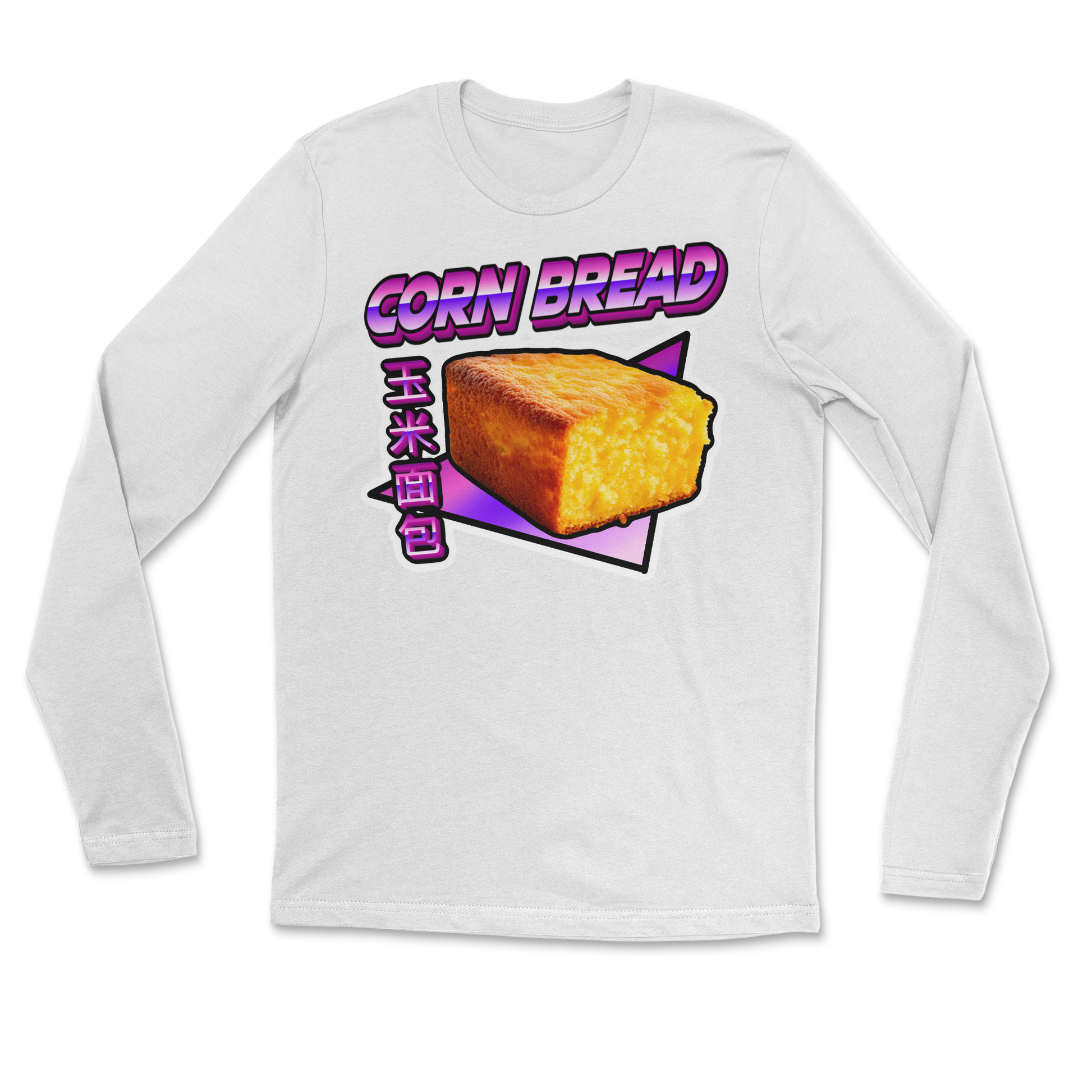 The Nice Shirt Long Sleeve Corn Bread  in White