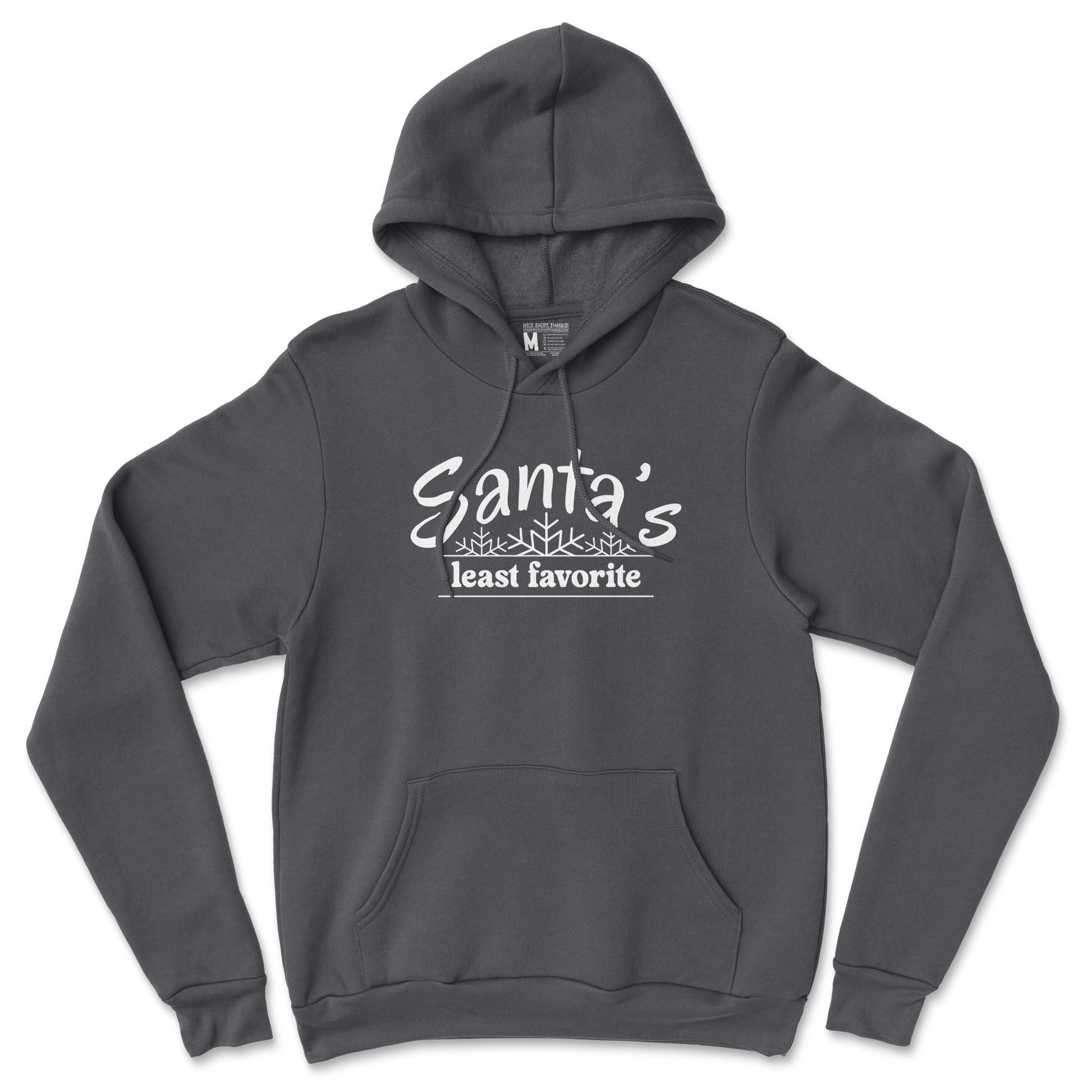 Gildan SoftStyle Hoodie Santa's Least Favorite  in Black