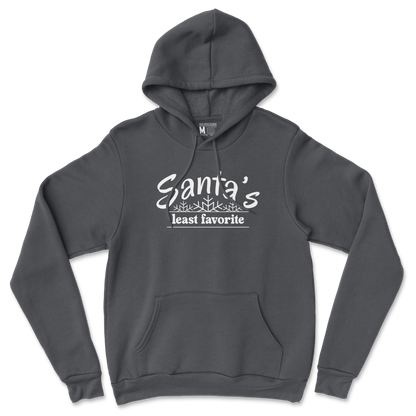 Gildan SoftStyle Hoodie Santa's Least Favorite  in Black