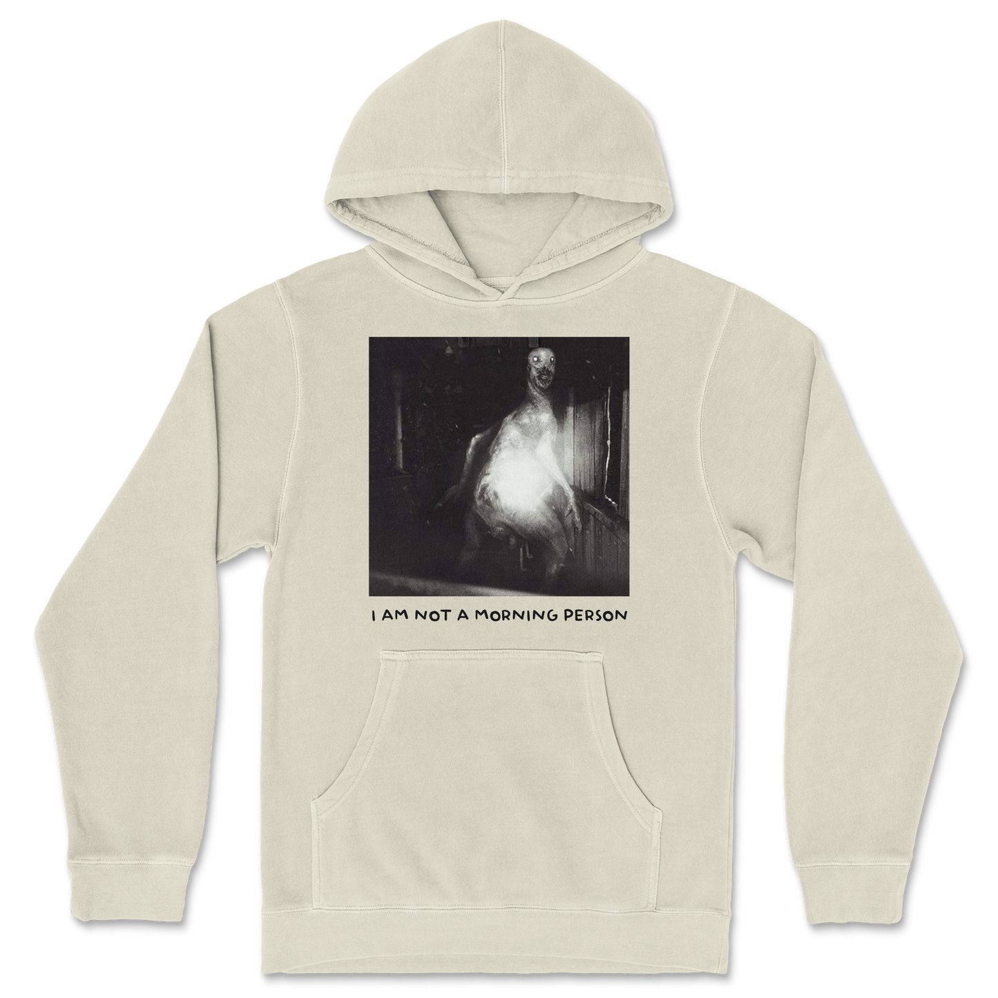 Independent Clothing Co. Hoodie Not A Morning Person in Ivory