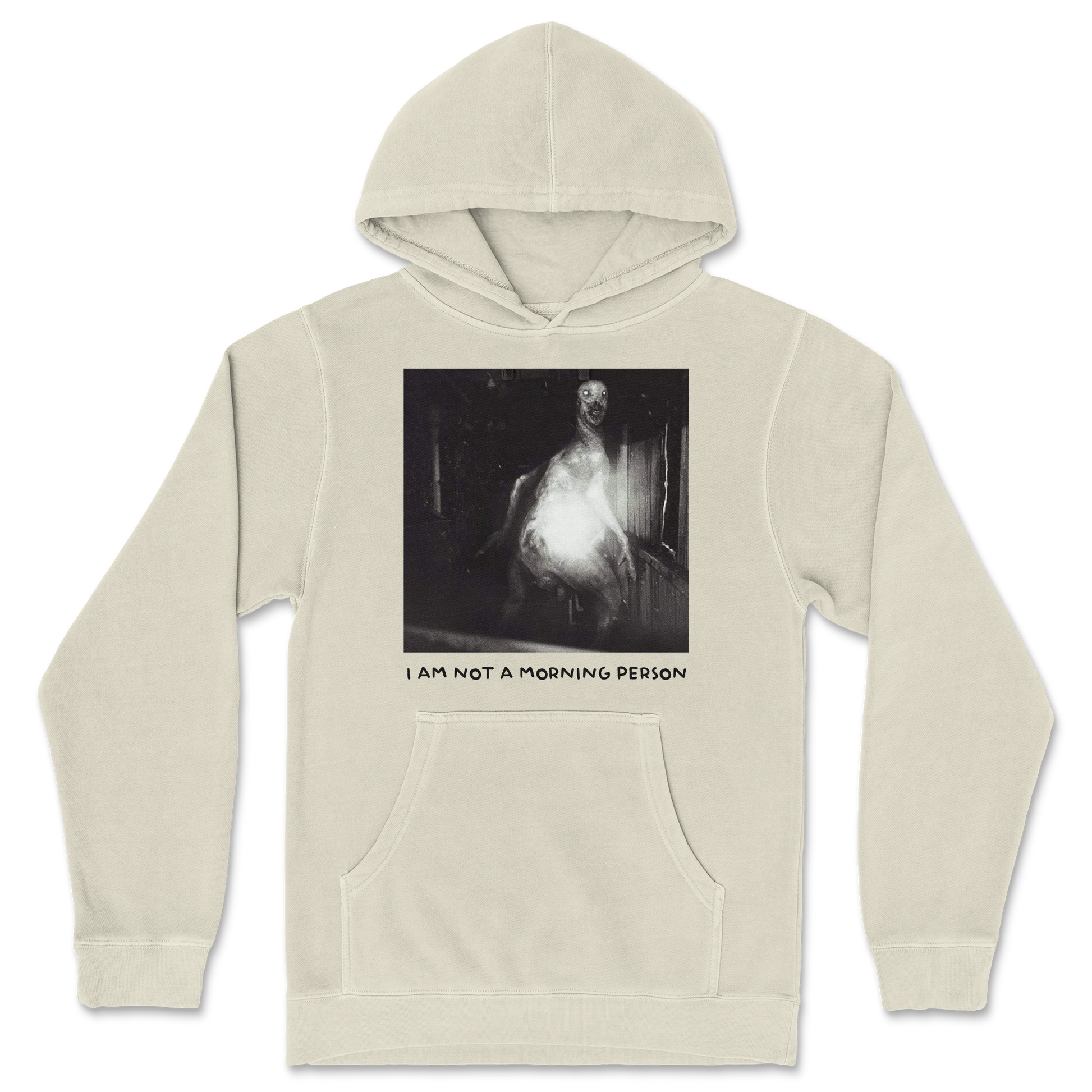 Independent Clothing Co. Hoodie Not A Morning Person in Ivory