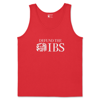 Gildan SoftStyle Tank Top Defund The IBS in Red